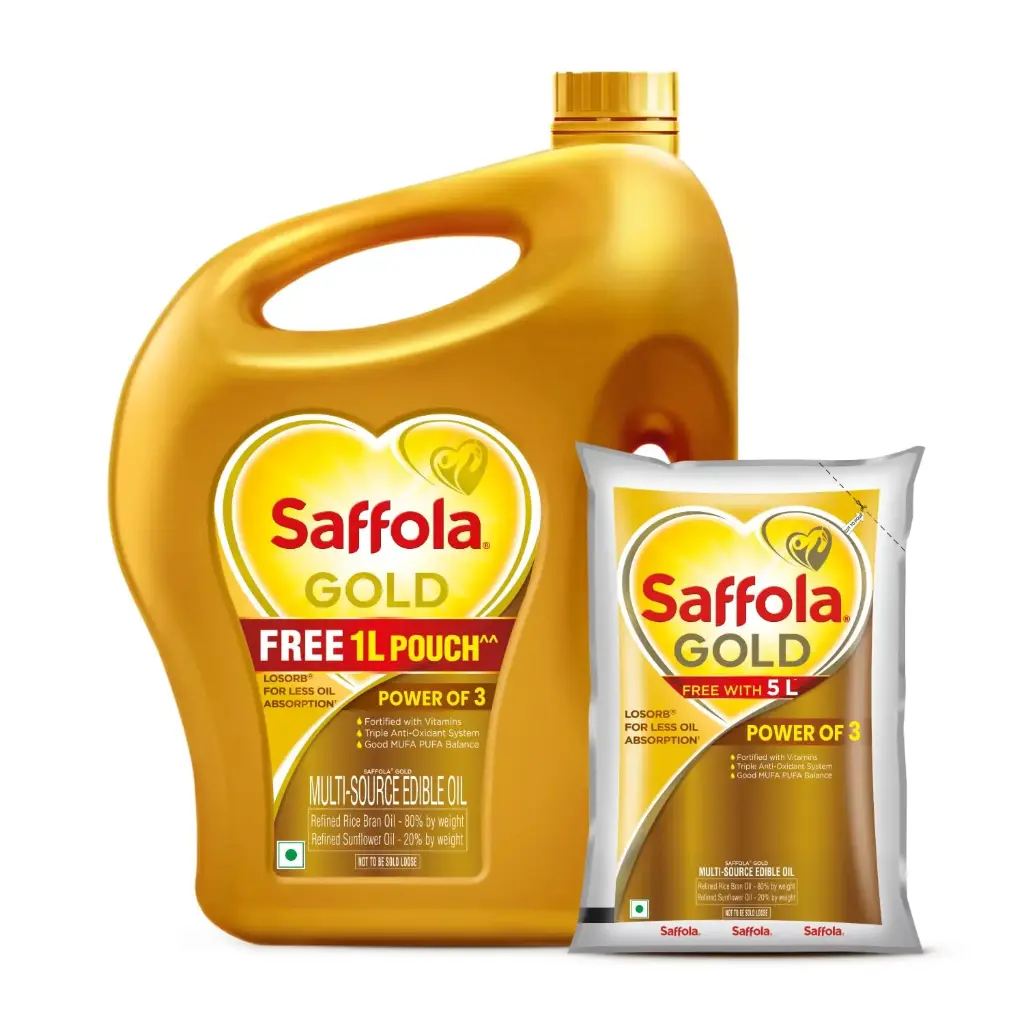SAFFOLA GOLD OIL 5L+1L FREE